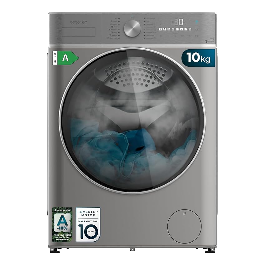 Cecotec Lavatrice 10 Kg di carico frontale Bolero DressCode 10800 Inverter Steel A. 1400 giri/min Cecotec Lavatrice 10 Kg di carico frontale Bolero DressCode 10800 Inverter Steel A. 1400 giri/min