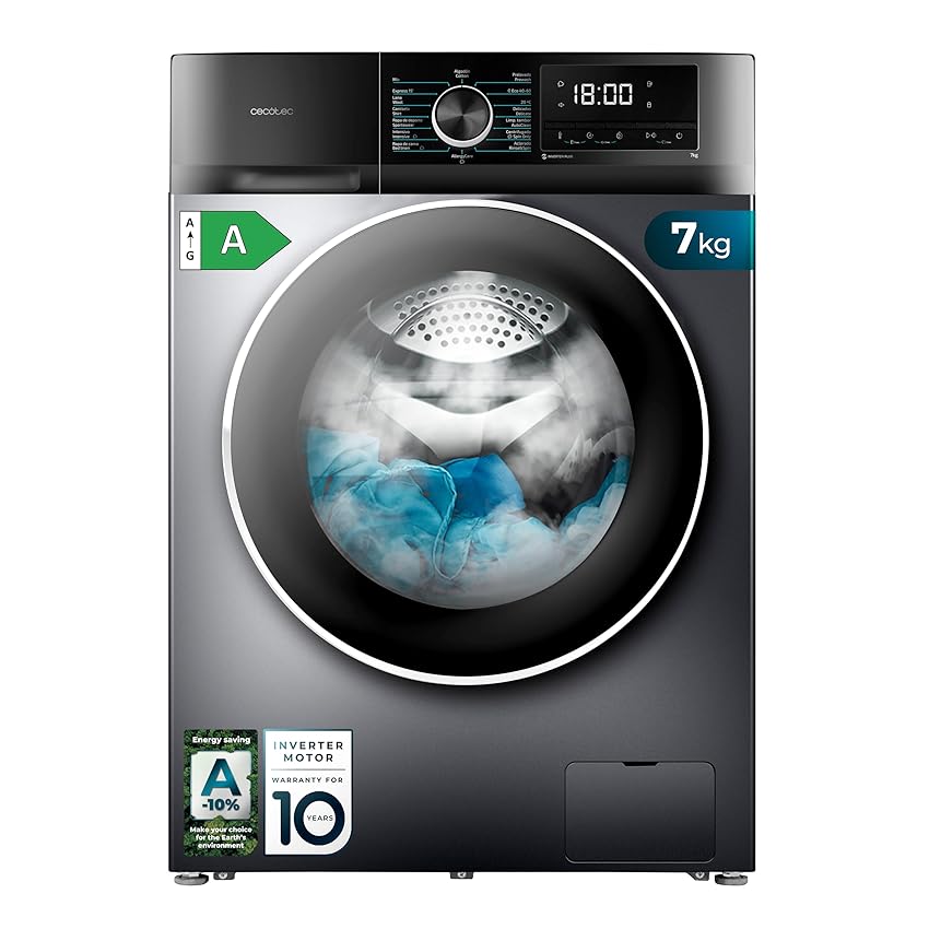Cecotec Lavatrice Carica Frontale 7 Kg Bolero Dresscode 7410 Inverter A. 1850W Cecotec Lavatrice Carica Frontale 7 Kg Bolero Dresscode 7410 Inverter A. 1850W