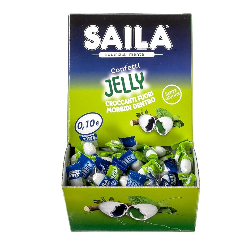 Saila Jelly Mix Confetti Menta E Liquirizia - 200 Pezzi