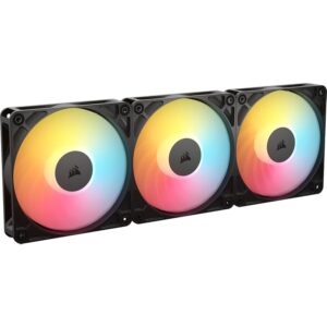 CORSAIR RS120-R Ventole ARGB PWM 120mm Inverse Flow &ndash; 3 Pezzi &ndash; 8 LED RGB