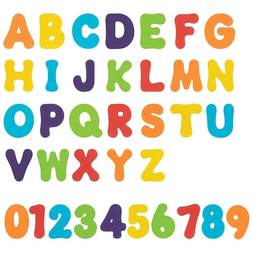 Nuby Lettere e Numeri in Schiuma per il Bagno – 36 pezzi multicolori per imparare Nuby Lettere e Numeri in Schiuma per il Bagno – 36 pezzi multicolori per imparare