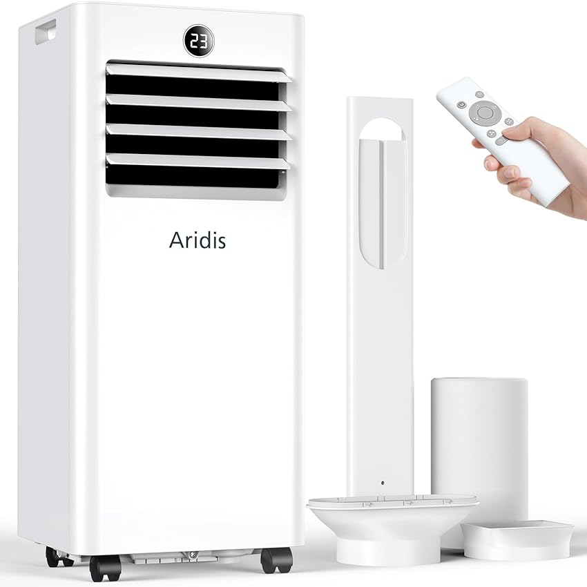 Condizionatore Portatile Climatizzatore Silenzioso - 9000BTU Climatizzatore senza Unità Esterna