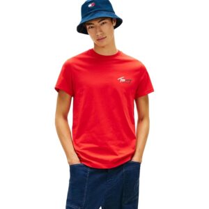Tommy Jeans Tjm Slim Sign Chest SS Tee Ext Dm0dm22538 Maglietta S/S