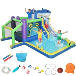 AIYAPLAY Castello Gonfiabile Bambini Grande 8 in 1