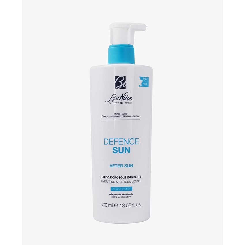 Bionike Defence Sun - Fluido Doposole Corpo Idratante per Pelli Sensibili e Intolleranti