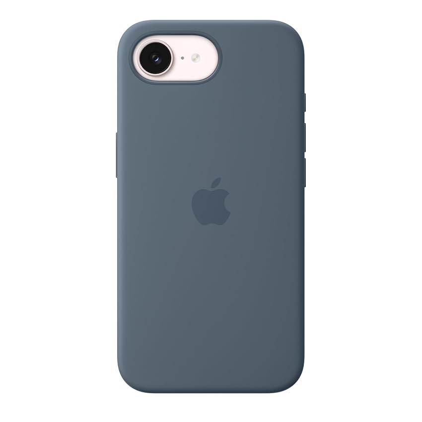 Apple Custodia MagSafe in silicone per iPhone 17e - Blu salmastro ​​​​​​​