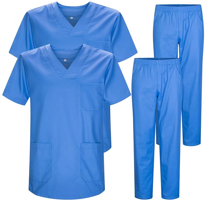 MISEMIYA - Pack * 2 PCS - Uniforme Medica con Maglia e Pantaloni Uniformi Mediche