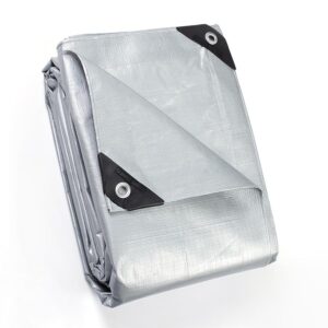 GUARD SHIELD Telo da copertura in tessuto con occhielli 2x2m 160g/m² Grigio – Telo