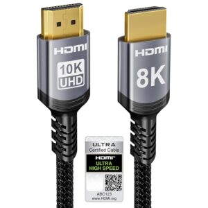 Sniokco 10K 8K 4K Cavo HDMI 2.1 48Gbps 0.5 Metri