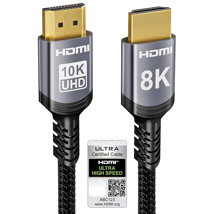 Sniokco 10K 8K 4K Cavo HDMI 2.1 48Gbps 0.5 Metri