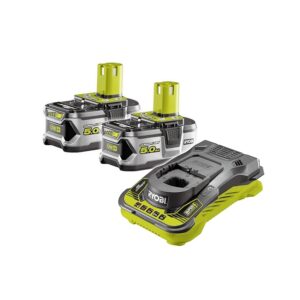 Ryobi Kit Batteria e Caricabatterie Originali 18V ONE+ con 2 Batterie 5
