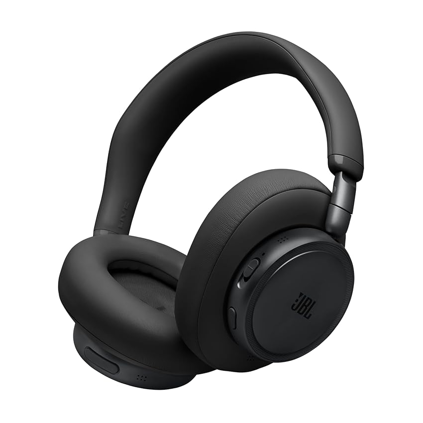 JBL Live 780NC Cuffie Over‑Ear Bluetooth Wireless con Cancellazione Adattiva del Rumore