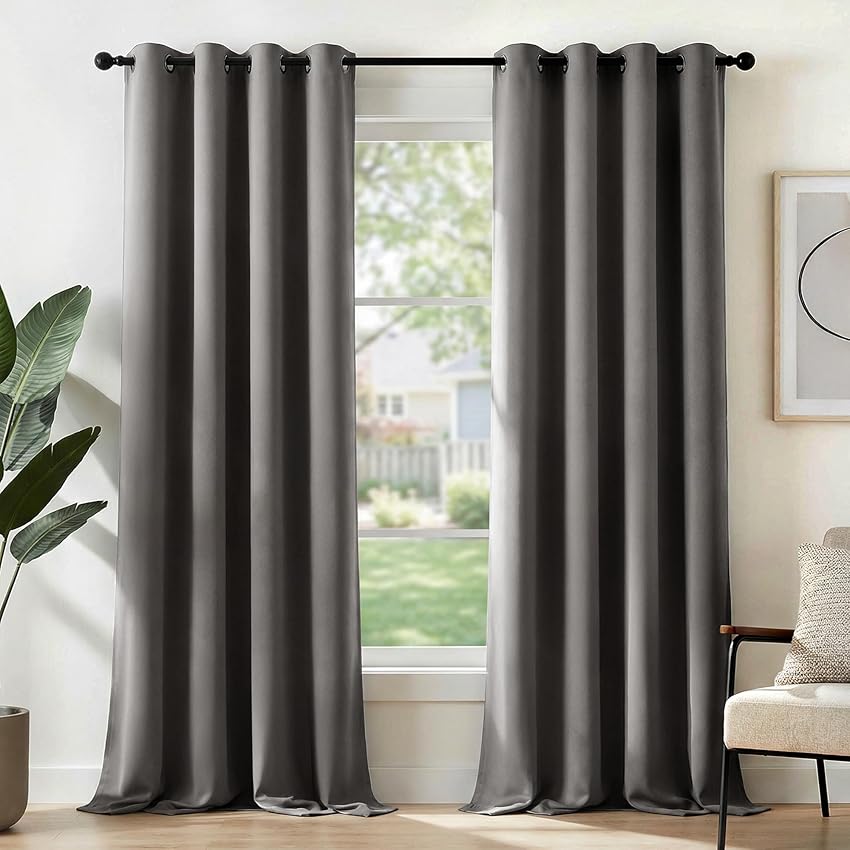 Deconovo Tende Oscuranti per Interni 2 Pezzi 245 CM Altezza
