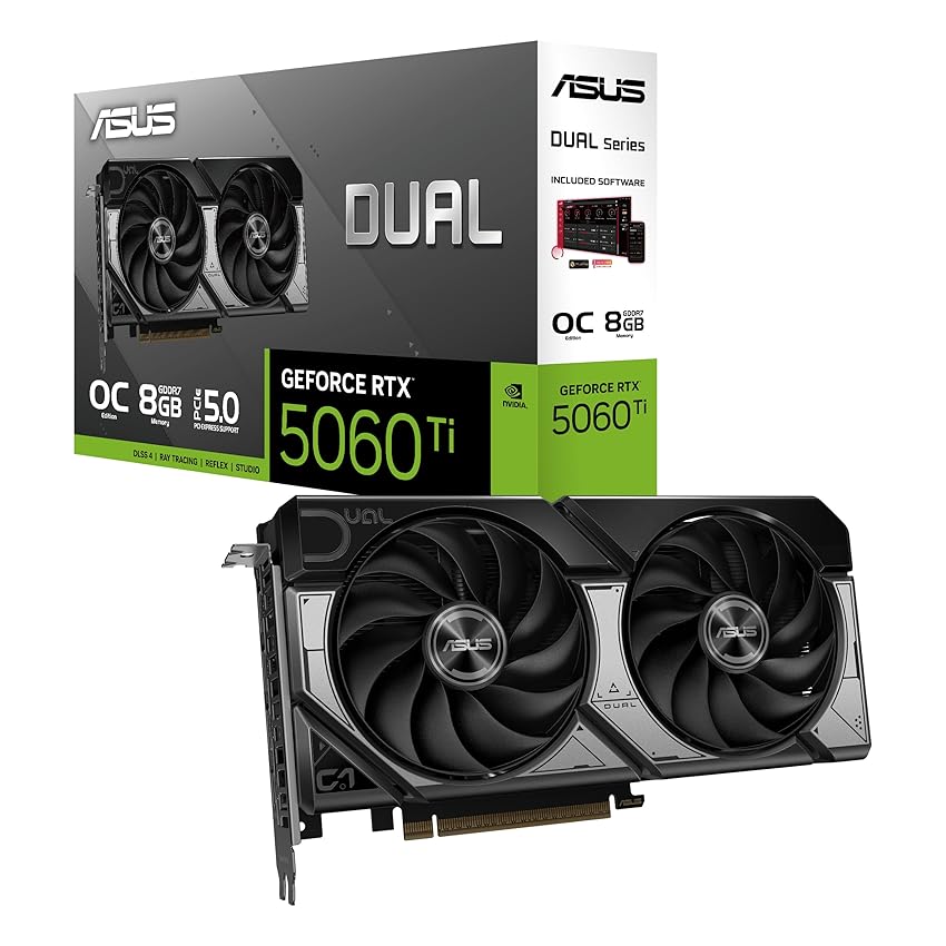 ASUS Dual NVIDIA GeForce RTX 5060 Ti OC Edition
