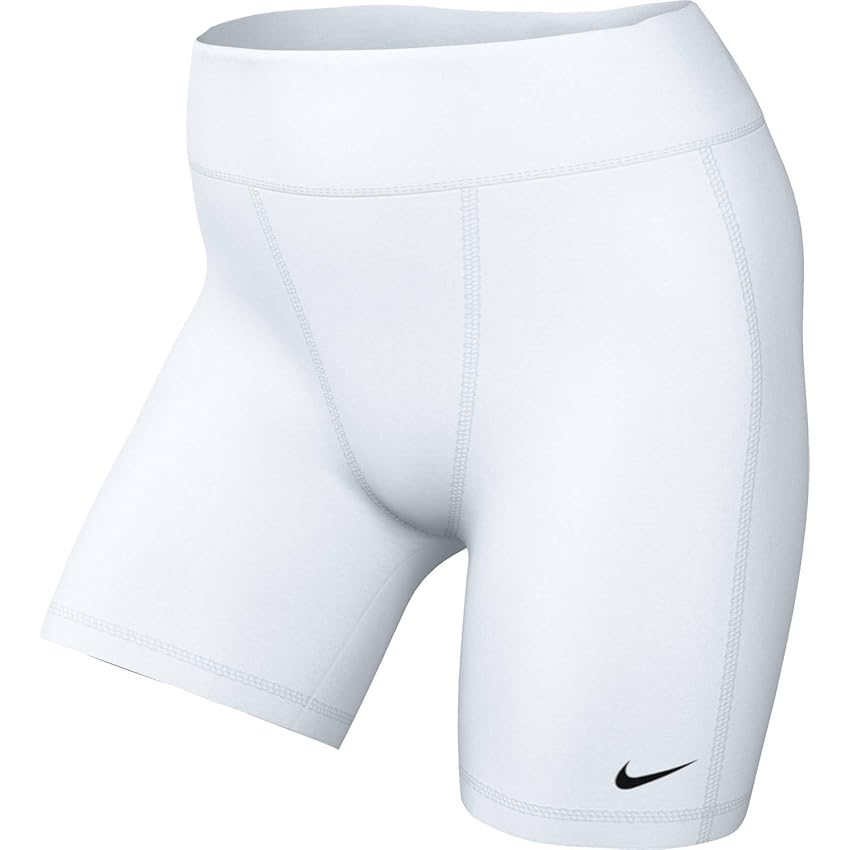 Nike FN2374-100 Shorts PRO Leak Protections Pantaloncini Donna White/White/Black Taglia S