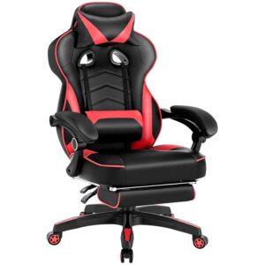 WOLTU Sedia Gaming Ergonomica con Poggiapiedi