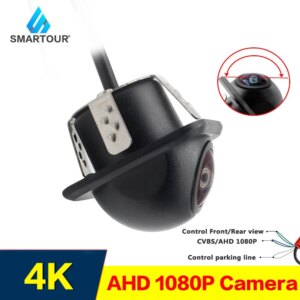Smartour CCD Fisheye Lens Telecamera per auto AHD 1080P Vista posteriore Telecamera