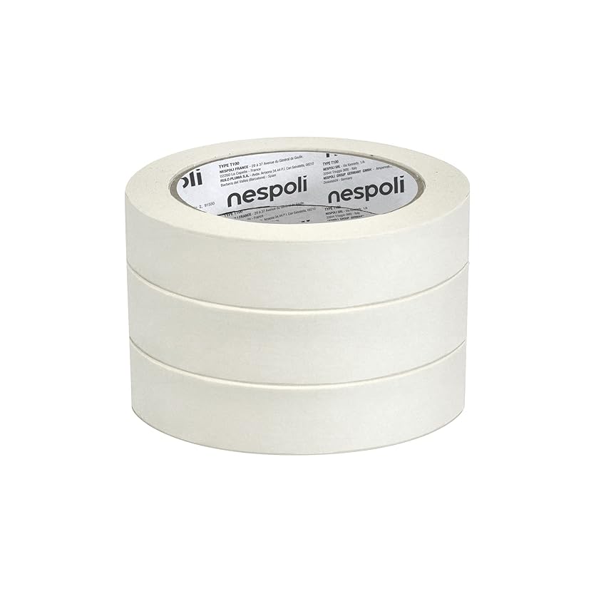 Nespoli – Nastro Carta Adesivo Set 3 Misure 19/25/38mm x 50m Nespoli – Nastro Carta Adesivo Set 3 Misure 19/25/38mm x 50m