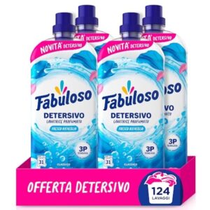 Fabuloso Detersivo Lavatrice per Bucato Fresco Risveglio 4x1.25L