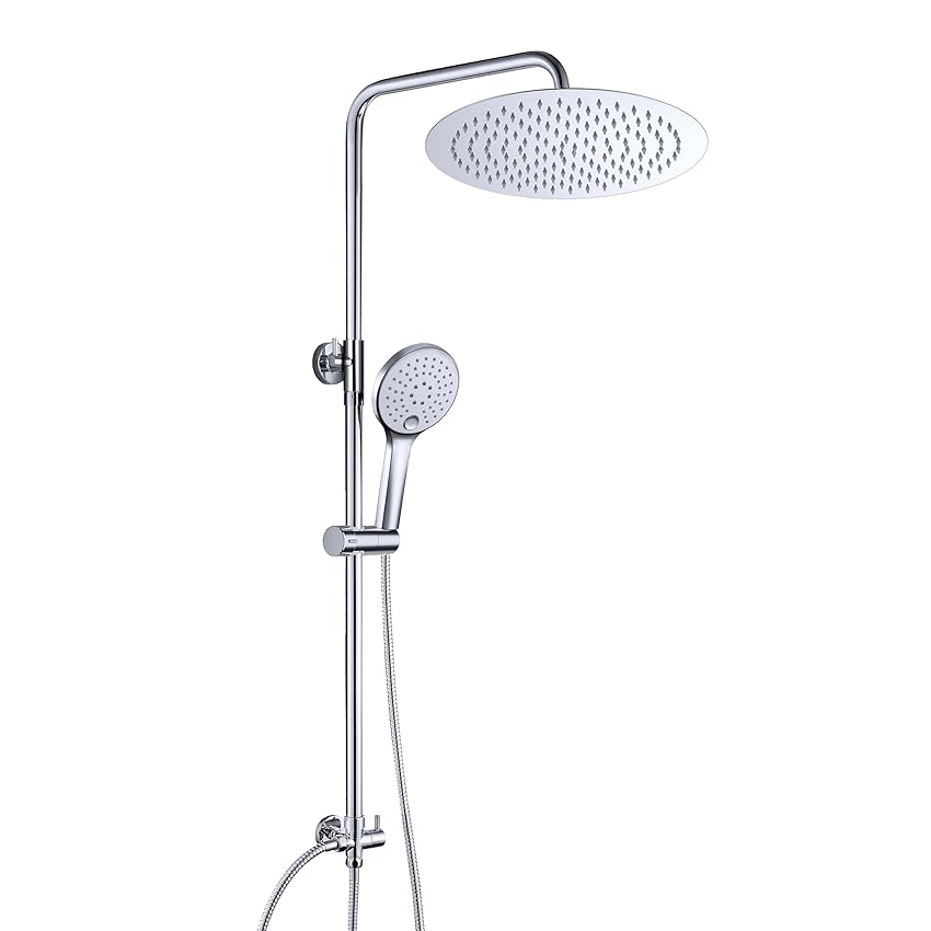 JOHO Colonna Doccia in Acciaio INOX senza Miscelatore Termostatica JOHO Colonna Doccia in Acciaio INOX senza Miscelatore Termostatica