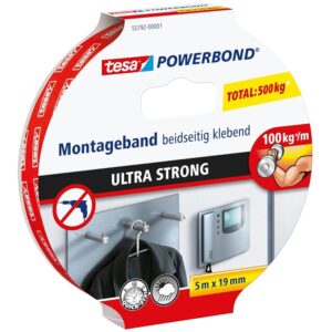 tesa Powerbond Ultrastrong Nastro Biadesivo per Fissaggio
