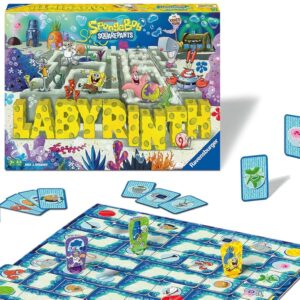 Ravensburger - Labirinto Sponge Bob | Gioco Da Tavolo Bambini 7 Anni O Più | Labirinto