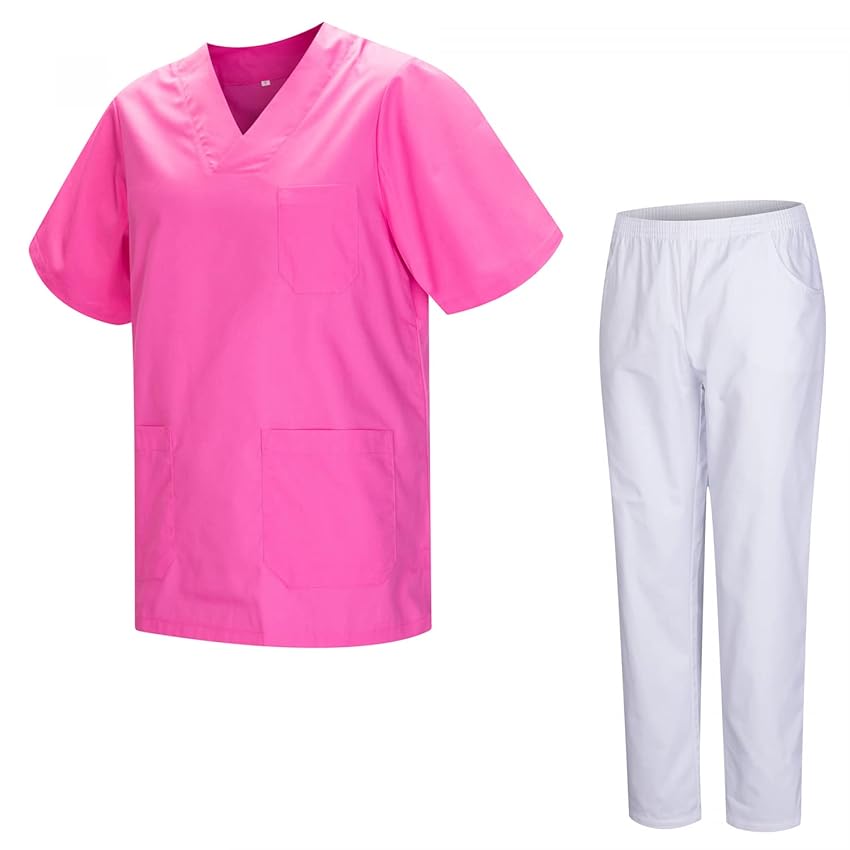 MISEMIYA - Uniformi Unisex Set Camice – Uniforme Medica con Maglia e Pantaloni Uniformi