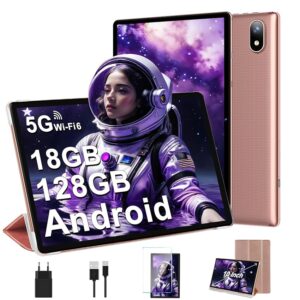 DMOAO Tablet 10 Pollici Android con 18GB RAM + 128GB ROM(TF 1TB)