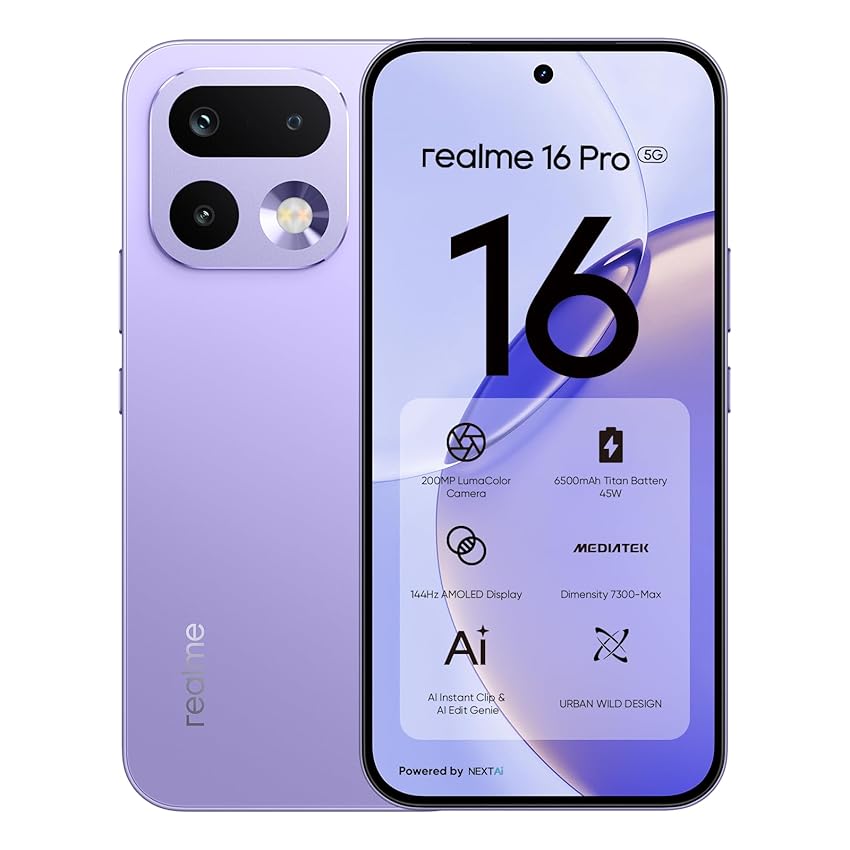 realme 16 Pro 5G Smartphone 8GB + 256GB