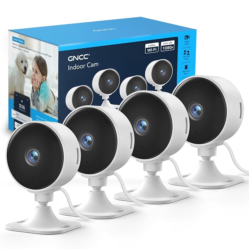 GNCC GC3 Kit 4 Telecamere WiFi Interno