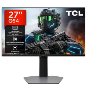 TCL 27G64 Gaming Monitor LED QD Mini da 27 polliciitem namerisoluzione QHD