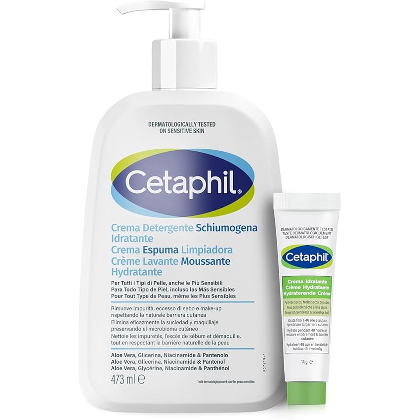 Bundle - Cetaphil Detergente Schiumogeno Idratante 473 ml + Minisize