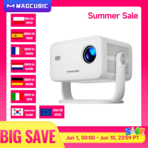 Proiettore Magcubic Native 1080P 650ANSI 8K Android14 L018 con messa a fuoco automatica