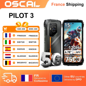 Smartphone robusto OSCAL PILOT 3 [nessun caricatore UE] 36 GB (12+24)