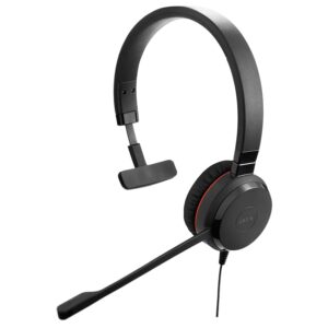 Jabra Evolve 20 SE Mono Headset - Cuffie certificate Microsoft per softphone VoIP