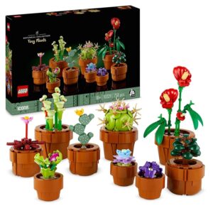 LEGO Botanicals Piantine - Set di 9 Piante con Fiori Artificiali in Vaso da Interni
