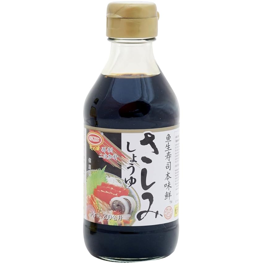 KINGZEST – Salsa di Soia per Sushi e Sashimi – (1 x 200 ml) KINGZEST – Salsa di Soia per Sushi e Sashimi – (1 x 200 ml)