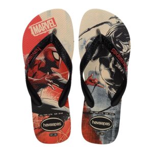 Havaianas Top Marvel Classics Unisex - Adulto FlipFlop Beige/Black 41 EU