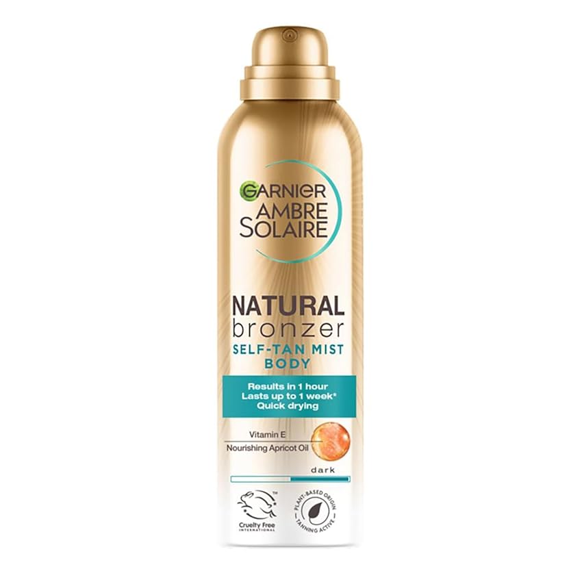 Garnier Ambre Solaire Natural Bronzer Quick Drying Dark Self Tan Body Mist 150ml Garnier Ambre Solaire Natural Bronzer Quick Drying Dark Self Tan Body Mist 150ml