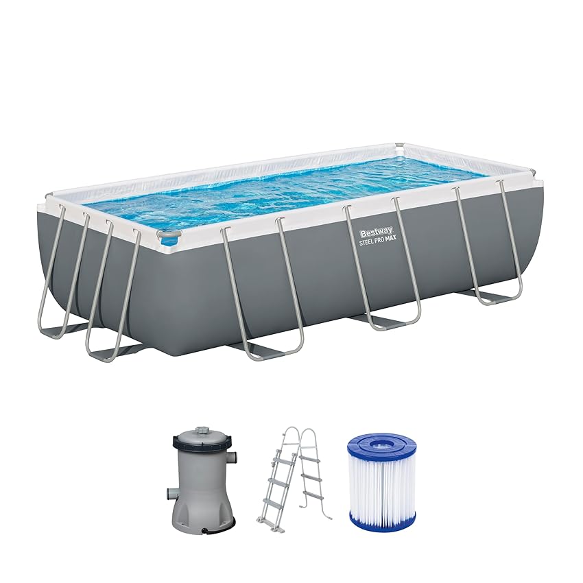 Bestway 56441-7 Set piscina fuori terra Steel Pro Max da 404x201x100 cm Bestway 56441-7 Set piscina fuori terra Steel Pro Max da 404x201x100 cm
