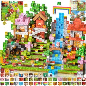 Costruzioni Magnetiche per Bambini 220 PCS 2CM 3+. Giochi cubi magnetici Montessori