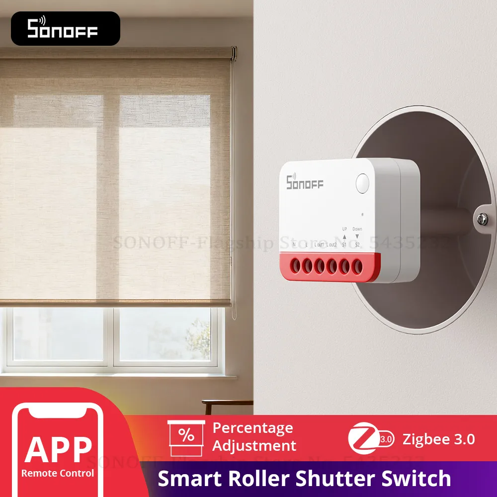 SONOFF MINI-ZBRBS Zigbee Smart Roller Shutter Switch Zigbee Scena locale Ripetitore