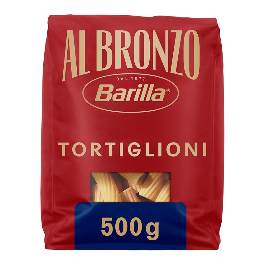 Barilla Pasta Al Bronzo Tortiglioni 100% Grano Italiano Barilla Pasta Al Bronzo Tortiglioni 100% Grano Italiano