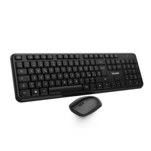 VulTech KM-811W Kit Tastiera e Mouse Wireless con Clic Silenziosi