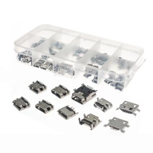 100 pz/kit 10 Modelli Micro USB MINI usb femmina Android accessori di ricarica del