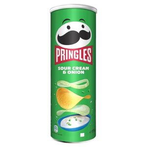 Pringles Sour Cream e Onion| Snack salato| Chips al gusto cipolla e panna acida| A