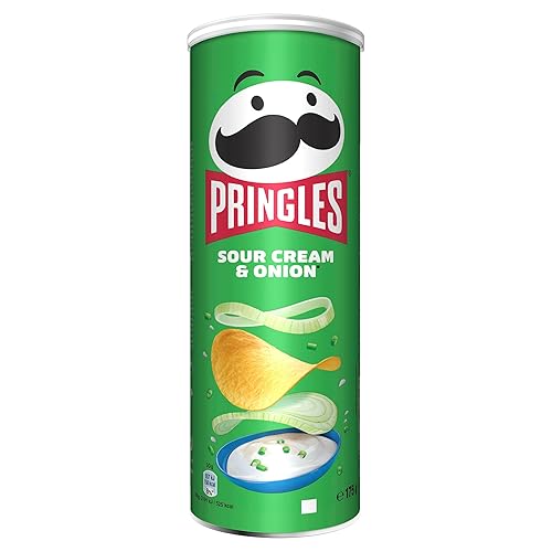 Pringles Sour Cream e Onion| Snack salato| Chips al gusto cipolla e panna acida| A