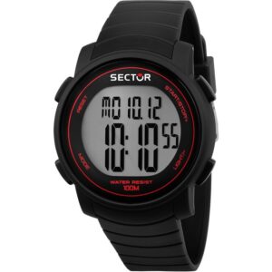 Orologio Uomo SECTOR EX-31 R3251543001 Silicone Nero Chrono Alarm Contapassi