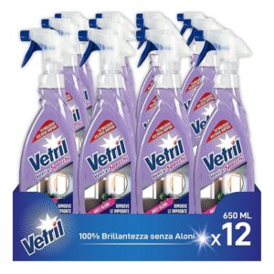 Vetril - Detergente Spray Vetri e Specchi con Azione Anti Aloni