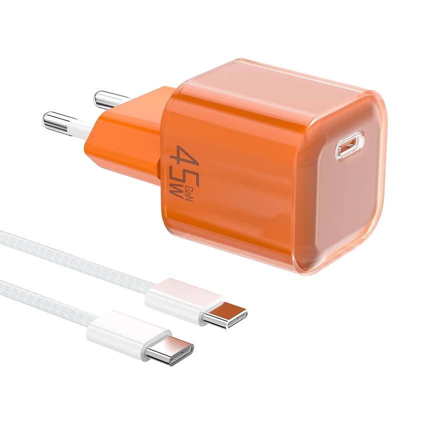 YISH 45W Caricatore USB C Caricabatterie GAN - PD3.0 Alimentatore USB C Rapido Carica YISH 45W Caricatore USB C Caricabatterie GAN - PD3.0 Alimentatore USB C Rapido Carica